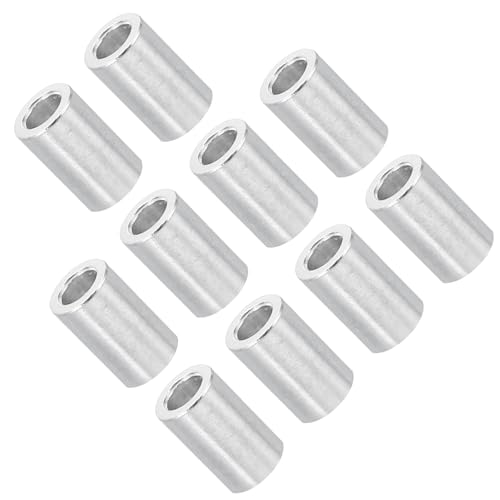 Unifizz M3 Aluminium-Abstandshalter, runde Metall-Abstandshalter, 3,1 mm Innendurchmesser x 5 mm Außendurchmesser x 8 mm Länge, ohne Gewinde, Aluminium-Abstandshalter für M3-Schrauben-Baugruppen, 10 Unifizz M3 Aluminium-Abstandshalter, runde Metall-Abstandshalter, 3,1 mm Innendurchmesser x 5 mm Außendurchmesser x 8 mm Länge, ohne Gewinde, Aluminium-Abstandshalter für M3-Schrauben-Baugruppen, 10 von Unifizz