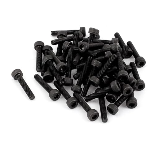 Unifizz M3 x 18 mm Innensechskantschrauben, Vollgewinde, 12,9 Güteklasse 12,9, Stahllegierung, schwarzes Oxid-Finish, Inbusantrieb, Maschinenschrauben, 50 Stück Unifizz M3 x 18 mm Innensechskantschrauben, Vollgewinde, 12,9 Güteklasse 12,9, Stahllegierung, schwarzes Oxid-Finish, Inbusantrieb, Maschinenschrauben, 50 Stück von Unifizz