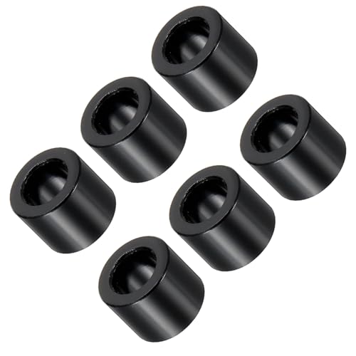Unifizz M6 Abstandshalter aus Aluminium, rund, 6,2 mm Innendurchmesser x 10 mm Außendurchmesser x 8 mm Länge, Aluminium-Abstandshalter ohne Gewinde, für M6-Schraubenbolzen, Schwarz, 6 Stück Unifizz M6 Abstandshalter aus Aluminium, rund, 6,2 mm Innendurchmesser x 10 mm Außendurchmesser x 8 mm Länge, Aluminium-Abstandshalter ohne Gewinde, für M6-Schraubenbolzen, Schwarz, 6 Stück von Unifizz