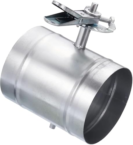 Unifizz Manueller Volumendämpfer für 12,7 cm HLK-Leitung, Metall-Luftstromregelung, Druckregler, Kanalblocker für CVC Luftausgleichssystem Unifizz Manueller Volumendämpfer für 12,7 cm HLK-Leitung, Metall-Luftstromregelung, Druckregler, Kanalblocker für CVC Luftausgleichssystem von Unifizz