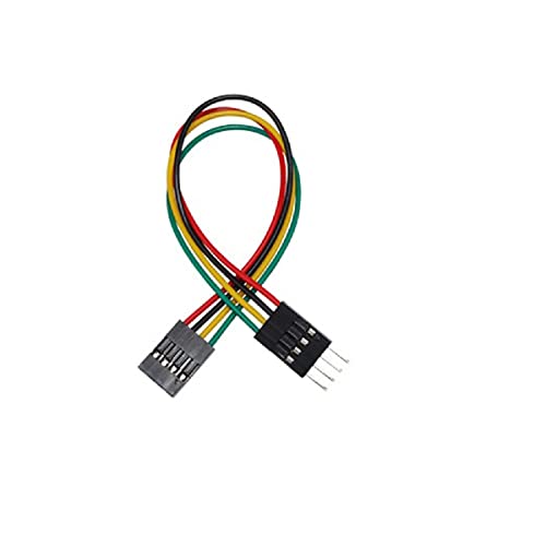Unifizz PVC-Dupont-Kabel-Set, mehrfarbig, Länge 100 mm, 4-polig, Stecker auf Buchse, Steckplatine, Jumper-Kabel-Set, mehrfarbig, 100 Stück von Unifizz