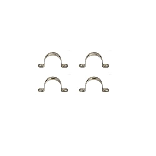 Unifizz Rohrbandschelle mit 2 Löchern, U-förmige Klemmhalterung, Edelstahl, 75 mm, 4 Stück Unifizz Rohrbandschelle mit 2 Löchern, U-förmige Klemmhalterung, Edelstahl, 75 mm, 4 Stück von Unifizz