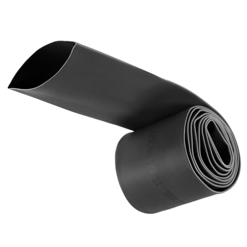 Unifizz Schrumpfschlauch, 35 mm Durchmesser, 57 mm flache Breite, 2:1 Verhältnis, Schrumpfschlauch, Kabelmuffe, 1 m, Schwarz Unifizz Schrumpfschlauch, 35 mm Durchmesser, 57 mm flache Breite, 2:1 Verhältnis, Schrumpfschlauch, Kabelmuffe, 1 m, Schwarz von Unifizz