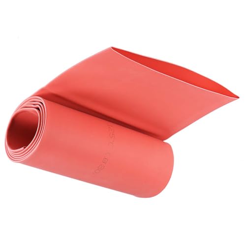 Unifizz Schrumpfschlauch, 80 mm Durchmesser, 128 mm, flache Breite, 2:1 Verhältnis, Schrumpfschlauch, Kabelmuffe, 1 m, Rot Unifizz Schrumpfschlauch, 80 mm Durchmesser, 128 mm, flache Breite, 2:1 Verhältnis, Schrumpfschlauch, Kabelmuffe, 1 m, Rot von Unifizz