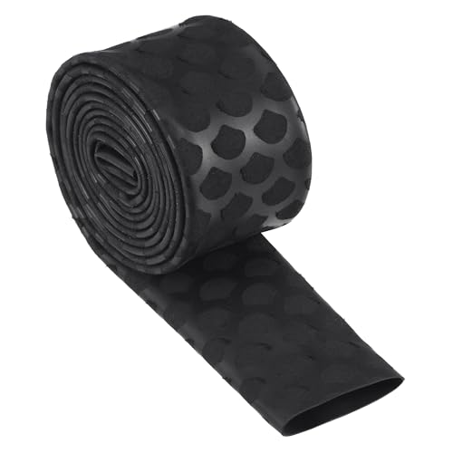 Unifizz Schrumpfschlauch für Angelrutengriffe, Griff, 20 mm Durchmesser, 32 mm, flache Breite, 2:1 Verhältnis, Schrumpfschlauch, Kabelhülse, 1 m, Schwarz von Unifizz