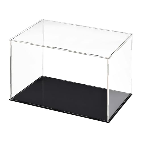 Unifizz Transparente Vitrine aus Acryl, staubdichter Schutz, Vitrine, Würfel, Sammlerstücke, Showbox, 30 x 15 x 20 cm von Unifizz