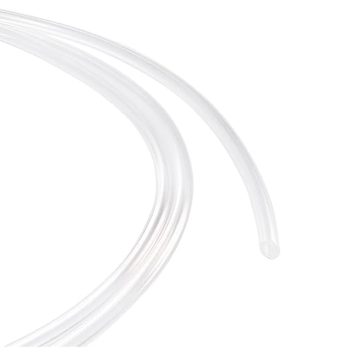 Unifizz Transparenter PVC-Schlauch, 2,5 mm Innendurchmesser, 4 mm Außendurchmesser, 5 m Länge, flexibler PVC-Schlauch, leichter Kunststoffschlauch für Wasser, Öl, Luftleitung von Unifizz