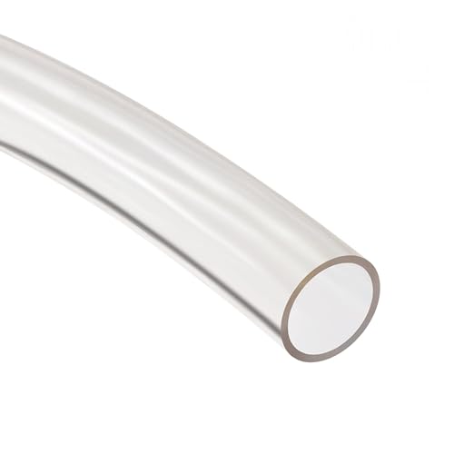 Unifizz Transparenter PVC-Schlauch, 20 mm Innendurchmesser, 22 mm Außendurchmesser, 1 m Länge, flexibler PVC-Schlauch, leichter Kunststoffschlauch für Wasser, Öl, Luftleitung von Unifizz