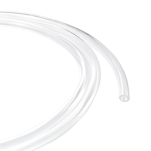 Unifizz Transparenter PVC-Schlauch, 5 mm Innendurchmesser, 7 mm Außendurchmesser, 2,5 m Länge, flexibler PVC-Schlauch, leichter Kunststoffschlauch für Wasser, Öl, Luftleitung von Unifizz