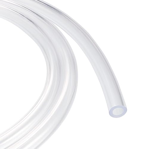 Unifizz Transparenter PVC-Schlauch, 5 mm Innendurchmesser, 8 mm Außendurchmesser, 4 m Länge, flexibler PVC-Schlauch, leichter Kunststoffschlauch für Wasser, Öl, Luftleitung von Unifizz