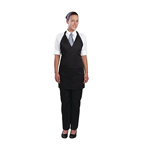 Uniform Works A709 Unisex Tuxedo Schürze, Polycotton, Farbe: Schwarz von Chef Works