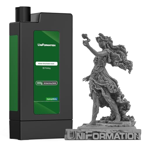 GK3 Serie Boxed HD Wasser abwaschbar Harz leicht zu reinigen schnell 3D-Drucker Harz Photopolymer niedrige Viskosität schnelle für SLA/LCD/DLP HD dunkelgrau 1.2KG GK3 Serie Boxed HD Wasser abwaschbar Harz leicht zu reinigen schnell 3D-Drucker Harz Photopolymer niedrige Viskosität schnelle für SLA/LCD/DLP HD dunkelgrau 1.2KG von Uniformation