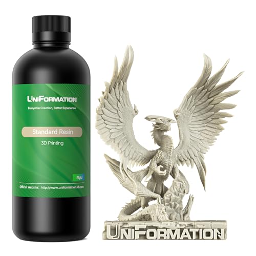 UNIFORMATION 3D Drucker Resin HD 3D-Druckerharz Standard Schnell UV-härtendes, pflanzliches 3D-Harz mit hoher Präzision und niedriger Viskosität Passend für Miniaturen, HD Vanille 1KG UNIFORMATION 3D Drucker Resin HD 3D-Druckerharz Standard Schnell UV-härtendes, pflanzliches 3D-Harz mit hoher Präzision und niedriger Viskosität Passend für Miniaturen, HD Vanille 1KG von Uniformation