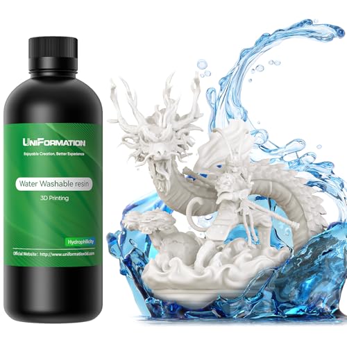 UNIFORMATION 3D Drucker Resin Water Washable Resin Wasserabwaschbares Harz Leicht zu reinigen Schnell UV-hrtendes 3D-Druckerharz Photopolymer Geringe Viskositt Schnelles 3D-Harz für Wei 2KG UNIFORMATION 3D Drucker Resin Water Washable Resin Wasserabwaschbares Harz Leicht zu reinigen Schnell UV-hrtendes 3D-Druckerharz Photopolymer Geringe Viskositt Schnelles 3D-Harz für Wei 2KG von Uniformation