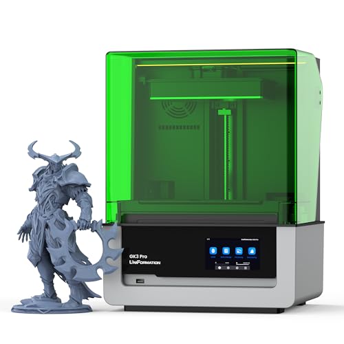 UniFormation GK3 Pro Harz 3D-Drucker 16K 9,6-Zoll-Bildschirm mit hoher Durchlässigkeit und 385 COB-Lichtquelle Smart Auto-Detected Heating System & Auto Feeding System 211 x 118 x H240mm Build Volume von Uniformation
