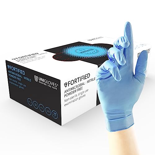 Unigloves gf0015, die Handschuhe Nitril, X-Large, Blau (100 Stück) von UNIGLOVES