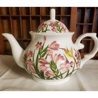 Kleine Kolibri Mit Blumenmuster Teekanne von UnigueFinds