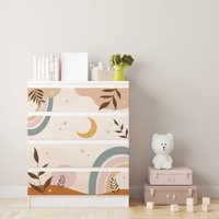 Ikea Malm Kommode Schrank Premium Aufkleber Möbelfolie Formen Mond Vintage Boho Kinderzimmer Muster Deko Folie Wiederablösbar Ikea Malm Kommode Schrank Premium Aufkleber Möbelfolie Formen Mond Vintage Boho Kinderzimmer Muster Deko Folie Wiederablösbar von UnikNordic