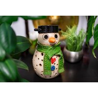 Frosty Der Keramik-Teelicht-Schneemann Frosty Der Keramik-Teelicht-Schneemann von UnikatKeramik