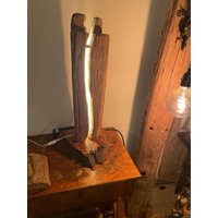 Eichenbalken Lampe 71 cm Eichenbalken Lampe 71 cm von UnikateWerkstatt
