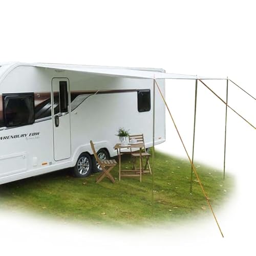 Unikka Comfort Wohnwagen Sonnensegel Caravan Tarp 3,6 x 2,4 m Sonnendach inkl. Aufstellstangen UV 50+ Schutz wasserdicht 5000 mm von Unikka
