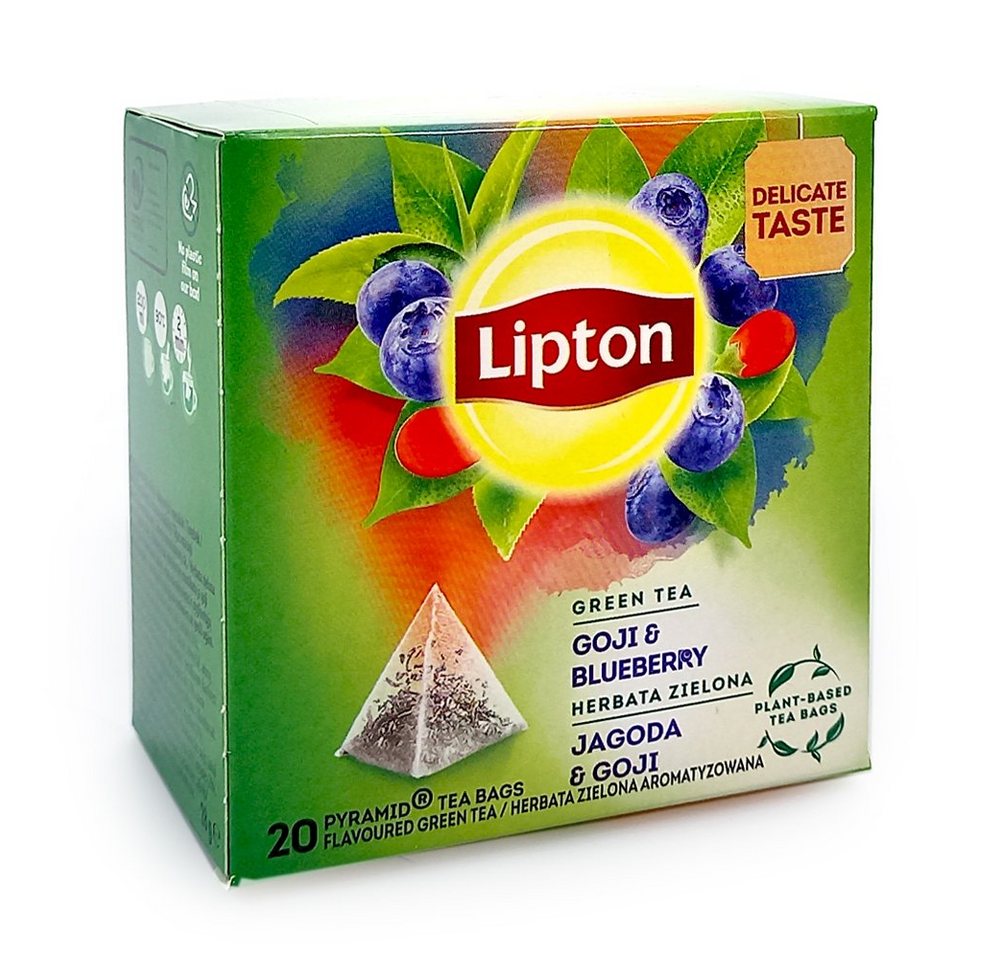 Unilever Teekanne Lipton Grüner Tee Goji & Blueberry, 20er Pack von Unilever