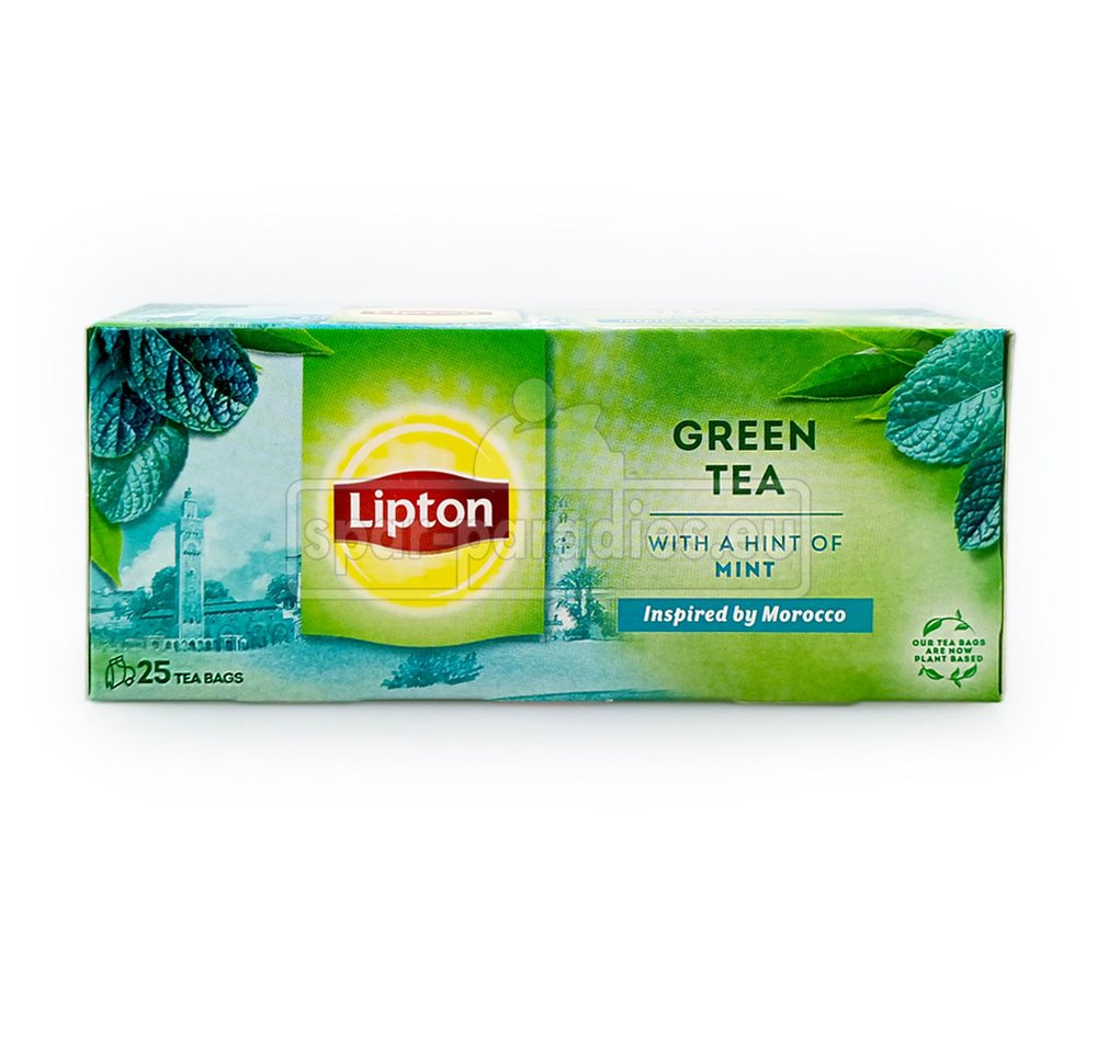 Unilever Teekanne Lipton Grüner Tee mit Minze, 25er Pack von Unilever