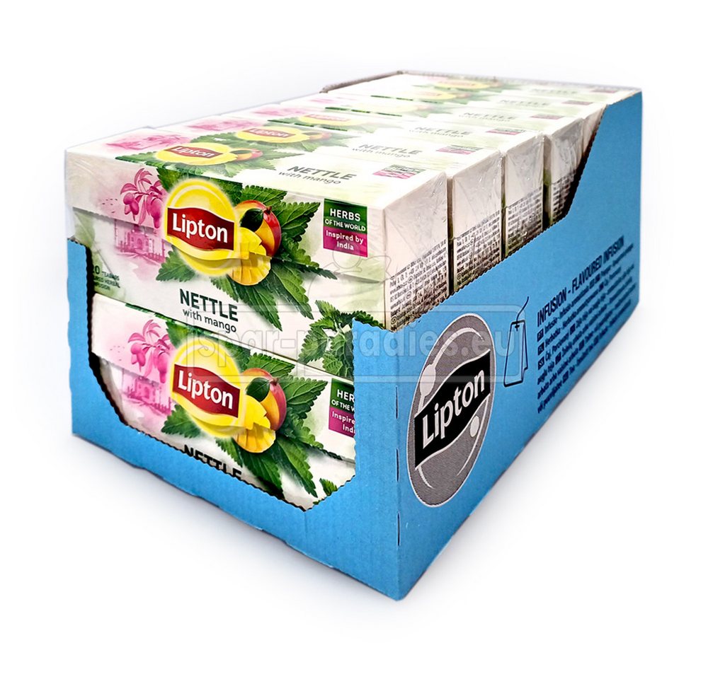 Unilever Teekanne Lipton Kräutertee Brennnessel mit Mango, 20er Pack x 12 von Unilever