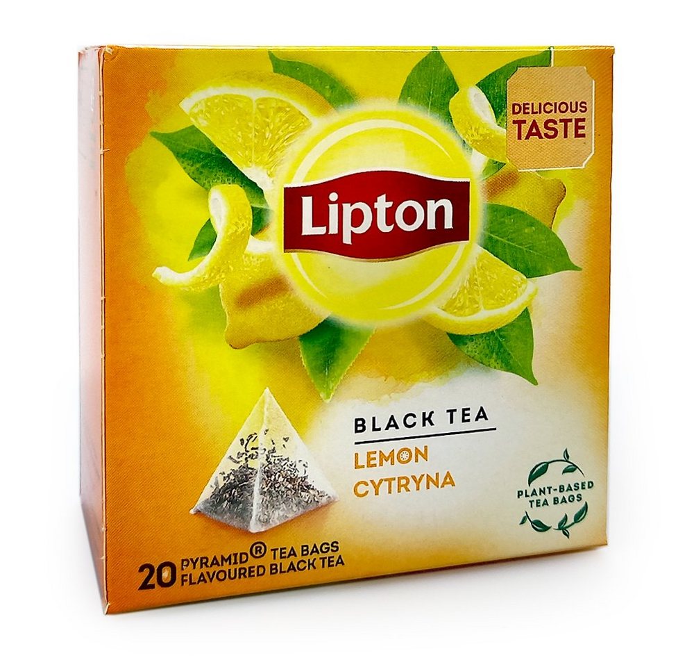 Unilever Teekanne Lipton Schwarztee Lemon, 20er Pack von Unilever