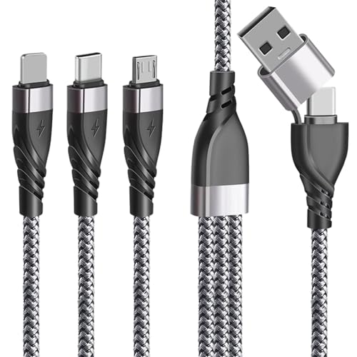 Unillous Multi USB Kabel, Universal Ladekabel 5 in 1 Schnellladekabel Micro USB Typ C Mehrfach Anschlüsse, Multi Ladekabel für Phone Android Galaxy Huawei LG PS4 1.2 M Unillous Multi USB Kabel, Universal Ladekabel 5 in 1 Schnellladekabel Micro USB Typ C Mehrfach Anschlüsse, Multi Ladekabel für Phone Android Galaxy Huawei LG PS4 1.2 M von Unillous