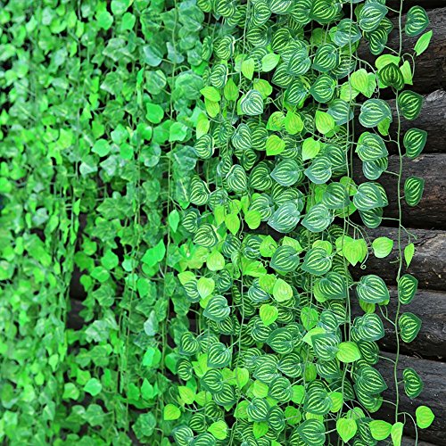 156 Fuß Fake Laub Girlande Blätter Dekoration Künstlicher Grün Efeu Reben Pflanzen für Haus Dekoration im Innen- und Außenbereich von Unilove