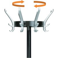 unilux Kleiderständer Cypres schwarz 34,0 x 170,0 cm 24 Haken von Unilux