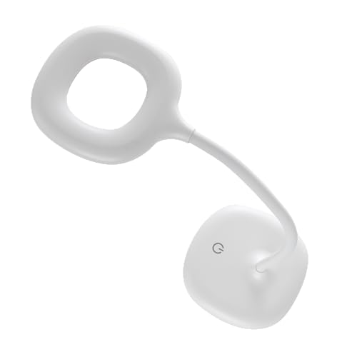 Unilux Schreibtischlampe Galy, LED, 360° Flexibel, stufenlos dimmbar, Akku Tisch-Leuchte, Kabellos 1800 mAh USB Anschluss, mit Touch Steuerung, weiss von Unilux