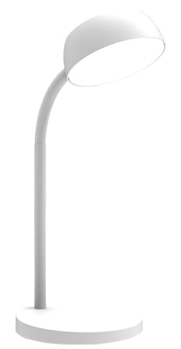 Unilux LED Schreibtisch-Leuchte Tamy weiß, flexibel biegbarer Arm, 3000K von Unilux