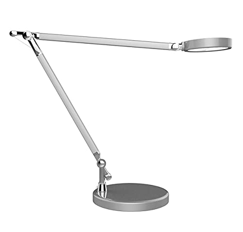 Unilux LED Schreibtischlampe Senza, dimmbar, silbergrau, 53 x 21 x 9 cm von Unilux