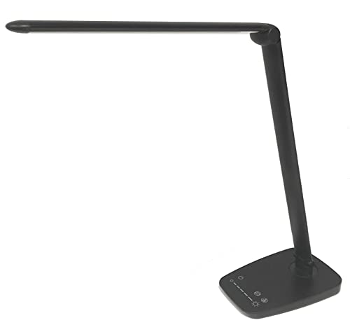 Unilux LED Schreibtischleuchte Twistled schwarz, dimmbar, USB Ladefunktion, faltbar von Unilux