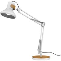 unilux LED-Schreibtischlampe 12.6 W weiß/bambus unilux LED-Schreibtischlampe 12.6 W weiß/bambus von Unilux