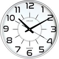 unilux Wanduhr Maxi Pop weiß grau Kunststoff, Ø 37,5 cm unilux Wanduhr Maxi Pop weiß grau Kunststoff, Ø 37,5 cm von Unilux