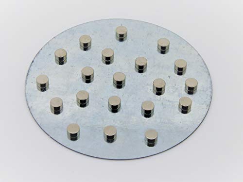20 Neodym-Supermagnete 4 x 2 mm mit runder Platte zum praktischen Aufbewahren von Unimag