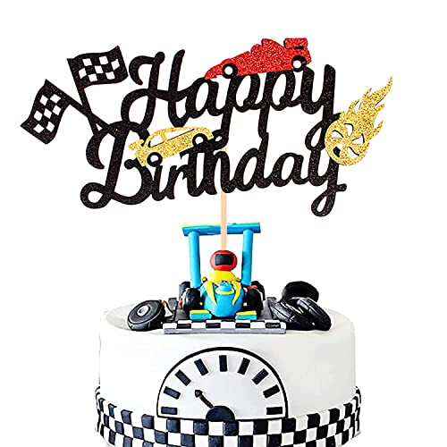 Unimall Global 1 Stück Rennwagen Cake Topper Sportwagen Decor Picks für Motorsport Party Sport Theme Party Dekoration Zubehör von Unimall Global