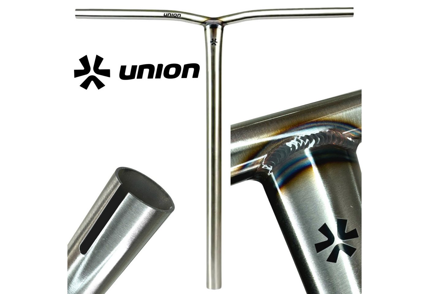 Union Stuntscooter Union Uniq Bend Bar Stunt-Scooter Lenker Oversized HIC Silber 65cm Union Stuntscooter Union Uniq Bend Bar Stunt-Scooter Lenker Oversized HIC Silber 65cm von Union