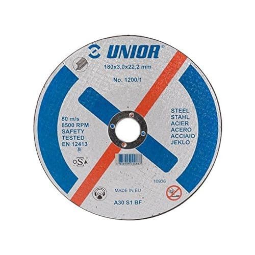 UNIOR 610487 - Disco de corte para metal A30SBF 230x3x22 mm serie 1200/1 von Unior