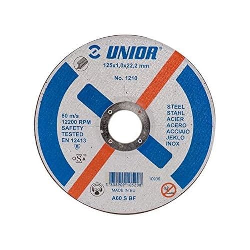 UNIOR 610523 - Disco de corte para metal A46SBF 230x1.6x22 mm serie 1210 von Unior