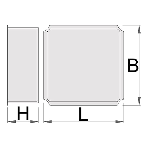 UNIOR 627384 - Caja de plástico, 10 piezas 180x90x50/1B serie PB.990HPBMOD-Modul von Unior