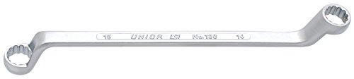 Unior Doppelringschlüssel, tief gekröpft, 22 x 24 mm, 1 Stück, 180/1 von Unior