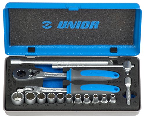 Unior Steckschlüssel-Sortiment 1/4" in Metallkassette, 1 Stück, 188BI1 von Unior