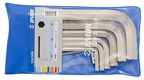 Unior 220/3PB Stiftschlüssel für Innensechskantschrauben, Set in der K von Unior