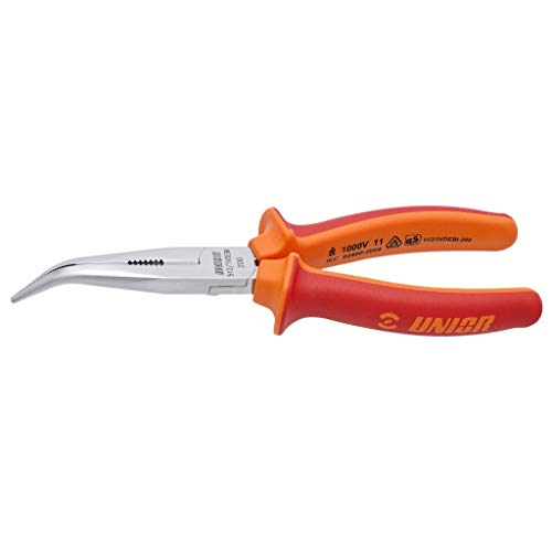 Unior 512/1VDEBI Flachrundzange mit Schneide und extra langen Backen, 45 Grad gebogen, 170 mm Unior 512/1VDEBI Flachrundzange mit Schneide und extra langen Backen, 45 Grad gebogen, 170 mm von Unior