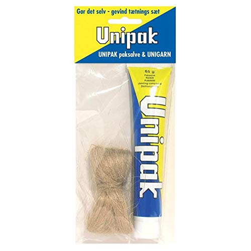 Dichtungspaste Dichtungshanf Dichtungs-Set 65g Paste + 13g Hanf Unipak von Unipak
