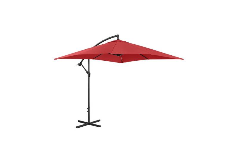Uniprodo Ampelschirm Ampelschirm Sonnenschirm Pendelschirm viereckig 250 x 250 cm neigbar von Uniprodo